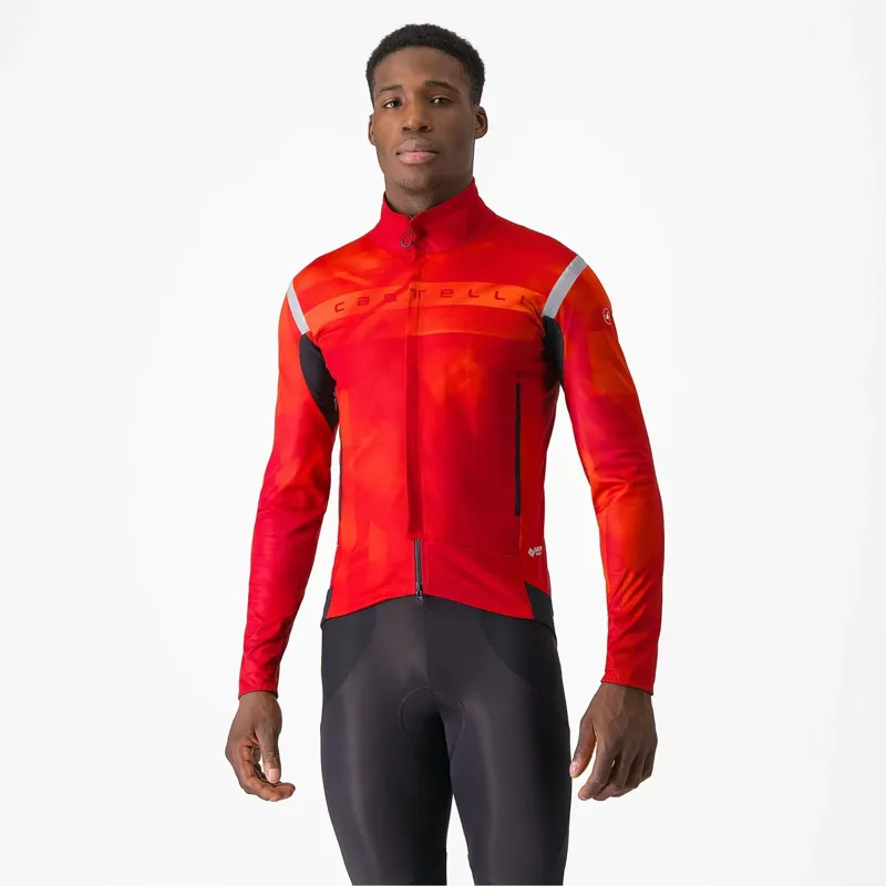 Castelli Perfetto Ltd RoS 2 Jacket in Rich Red/Brilliant Orange