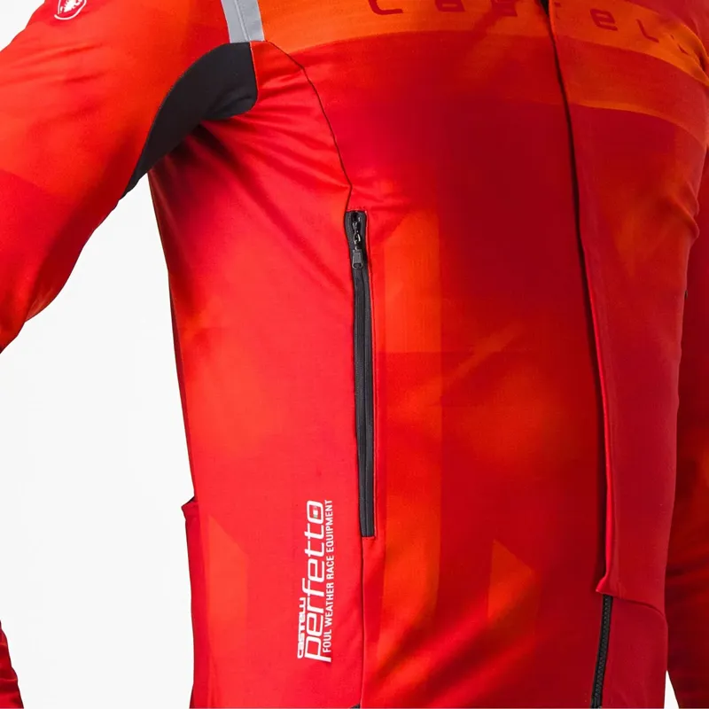 Castelli Perfetto Ltd RoS 2 Jacket in Rich Red/Brilliant Orange-3