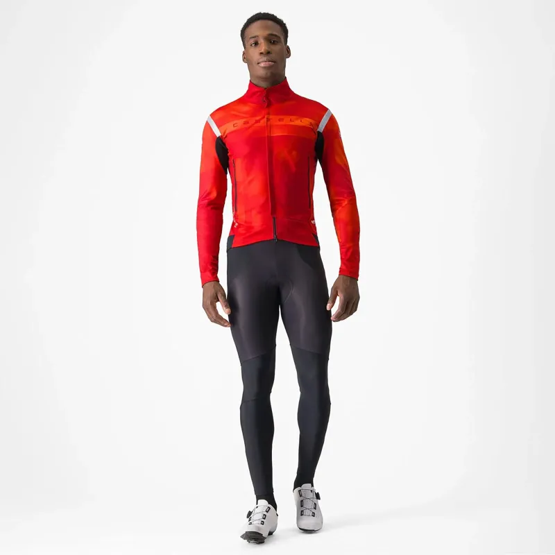 Castelli Perfetto Ltd RoS 2 Jacket in Rich Red/Brilliant Orange-6