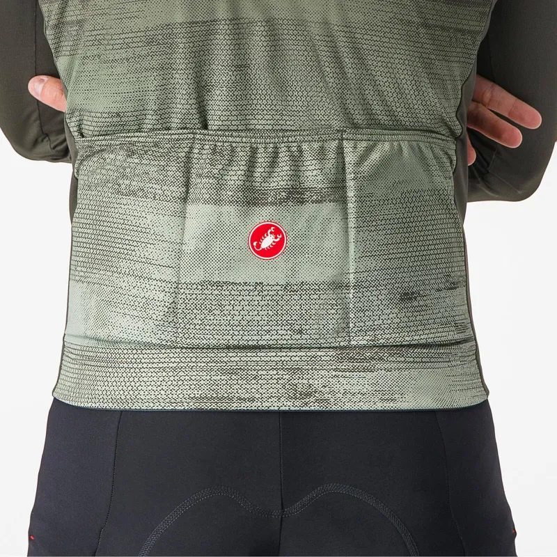 Castelli Unlimited Thermal Long Sleeve Jersey in Deep Green/Defender Green-4