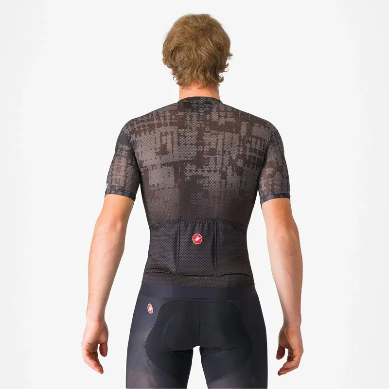 Castelli Insider 2 Short Sleeve Jersey in Black/Dark Grey-1