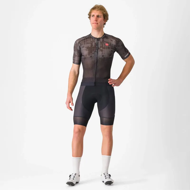 Castelli Insider 2 Short Sleeve Jersey in Black/Dark Grey-4