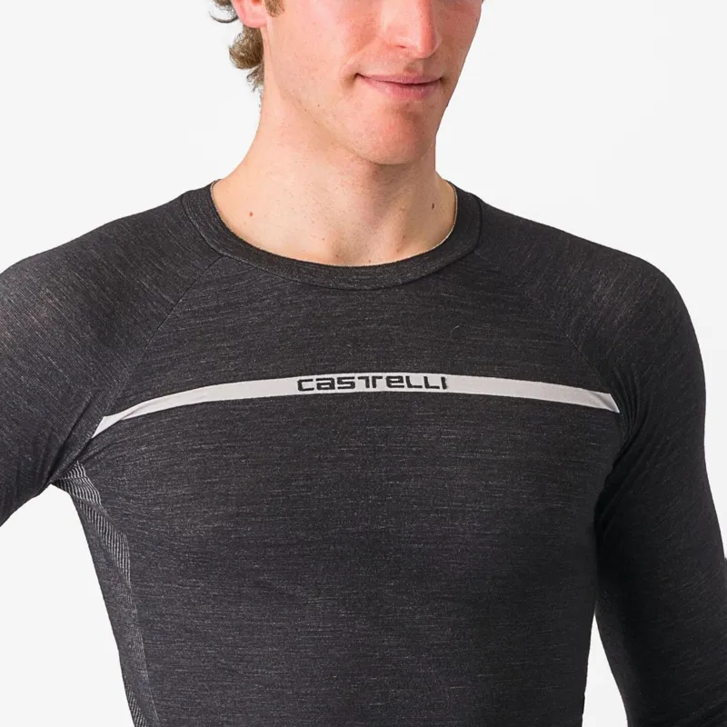 Castelli Merino Seamless Base Layer in Black-2