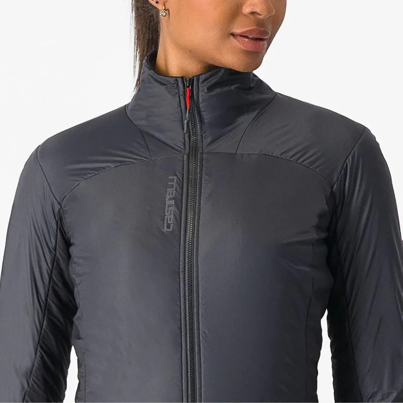 Castelli Fly Direct Women's Jacket in Light Black/Silver Grey-2