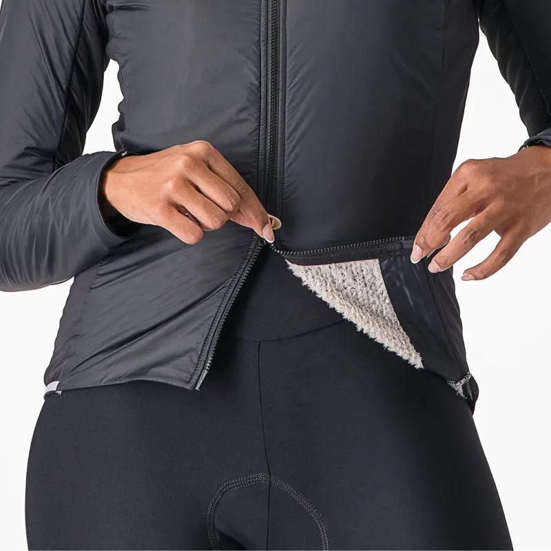 Castelli Fly Direct Women's Jacket in Light Black/Silver Grey-3