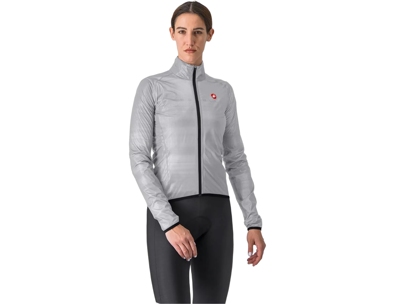 Castelli Squall Shell Women's Jacket in Silver Grey/Black