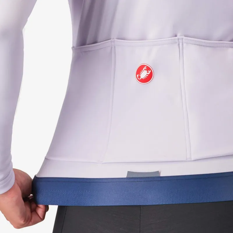  Castelli Espresso Thermal Women's Long Sleeve Jersey in Purple Mist/Deep Purple-3