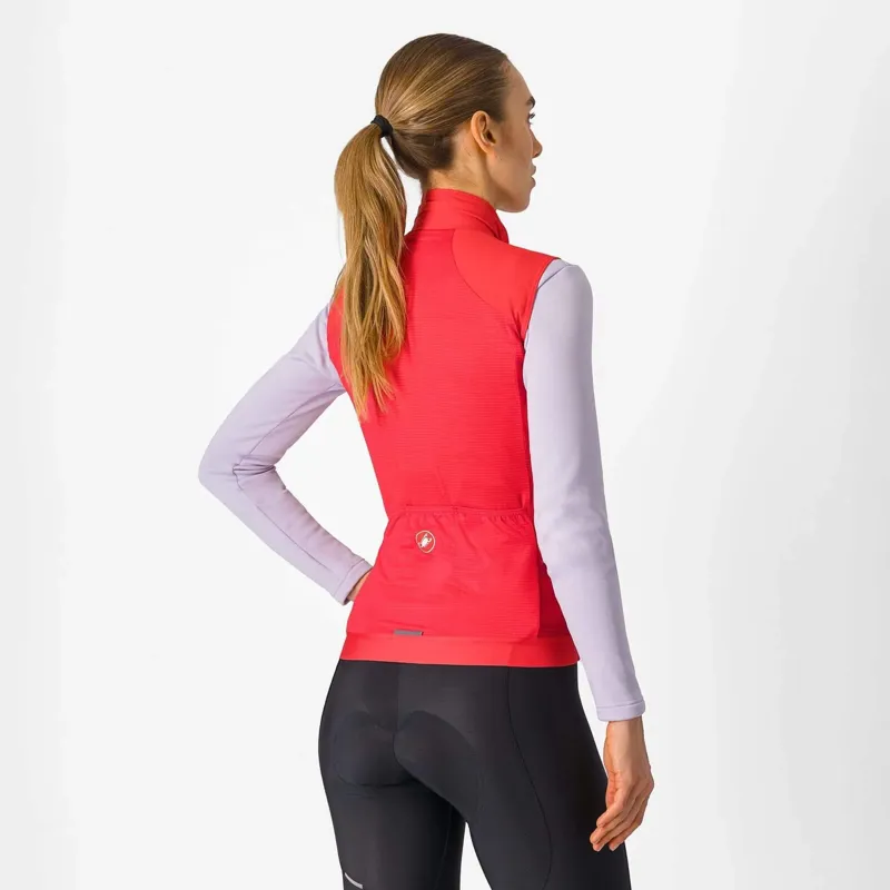 Castelli Espresso Women's Vest in Hibiscus-1