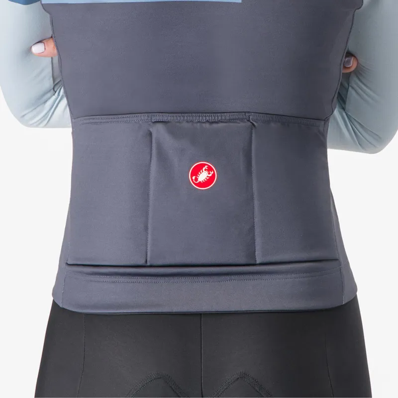 Castelli Tornare Women's Long Sleeve Jersey in Twilight Blue/Winter Sky-3