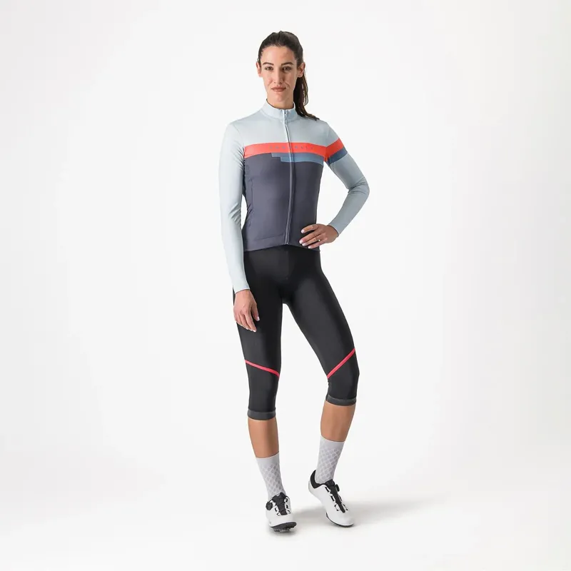 Castelli Tornare Women's Long Sleeve Jersey in Twilight Blue/Winter Sky-4