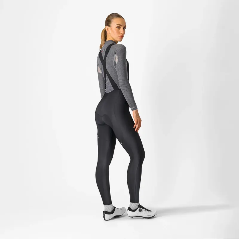 Castelli Espresso Women's DT Bib Tights in Black-1