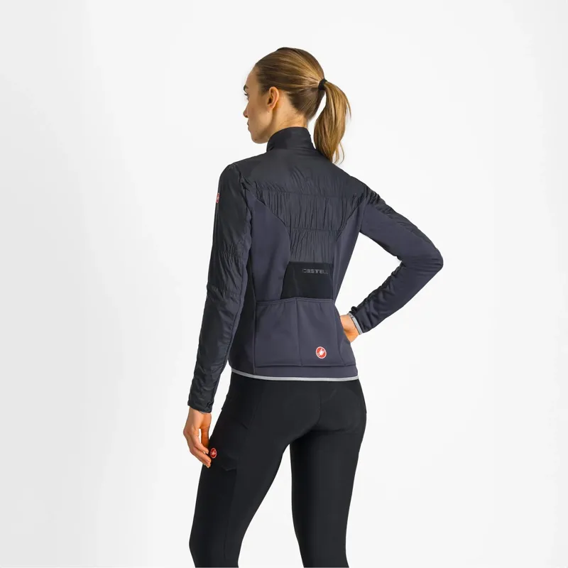 Castelli Unlimited Women's Jacket in Light Black/Dark Grey-1