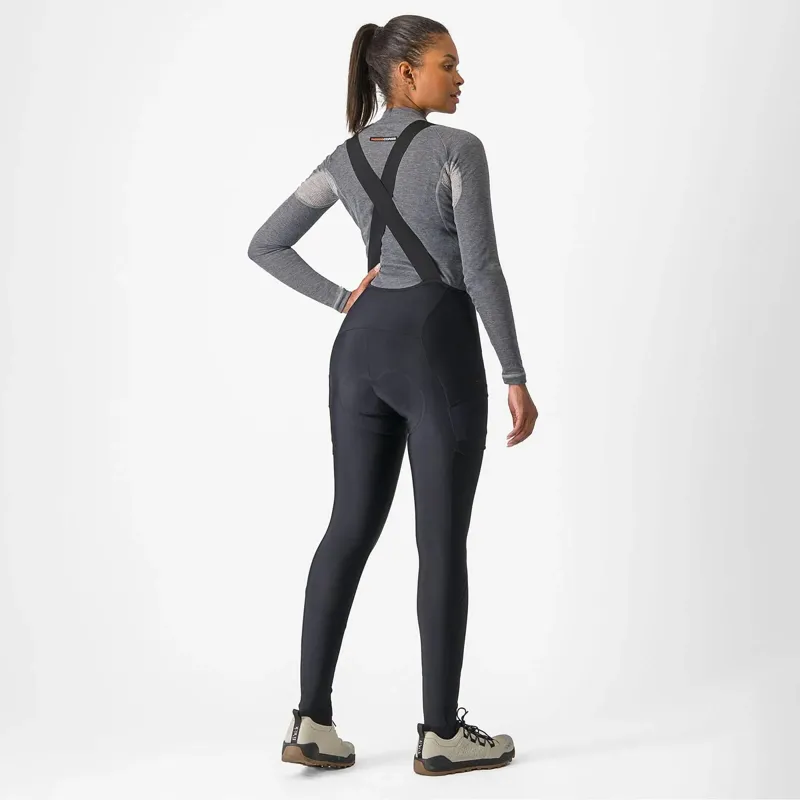 Castelli Unlimited Cargo DT Women's Bib Tights in Black-1