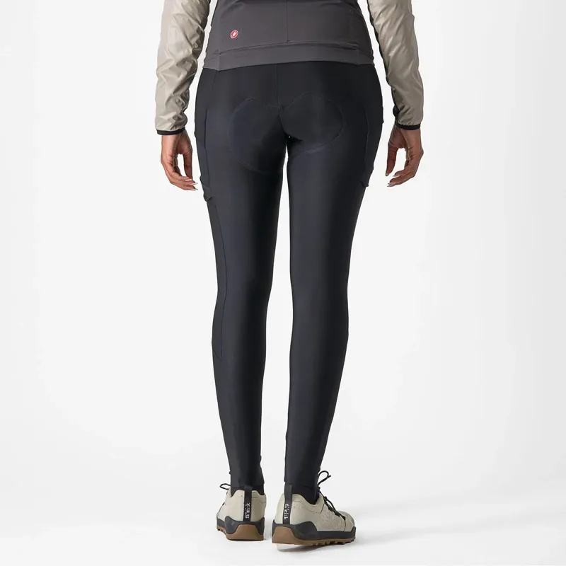 Castelli Unlimited Cargo DT Women's Bib Tights in Black-3