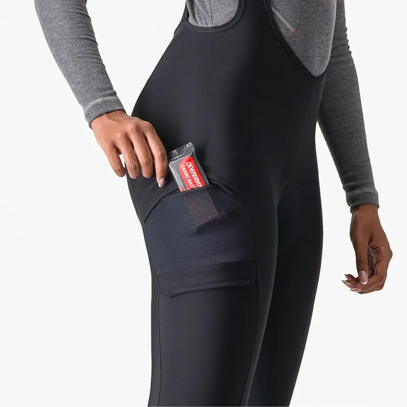 Castelli Unlimited Cargo DT Women's Bib Tights in Black-4