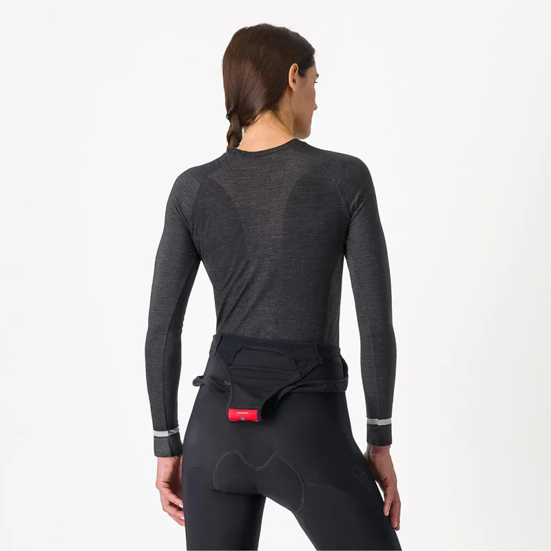 Castelli Merino Seamless Women's Base Layer in Black-1
