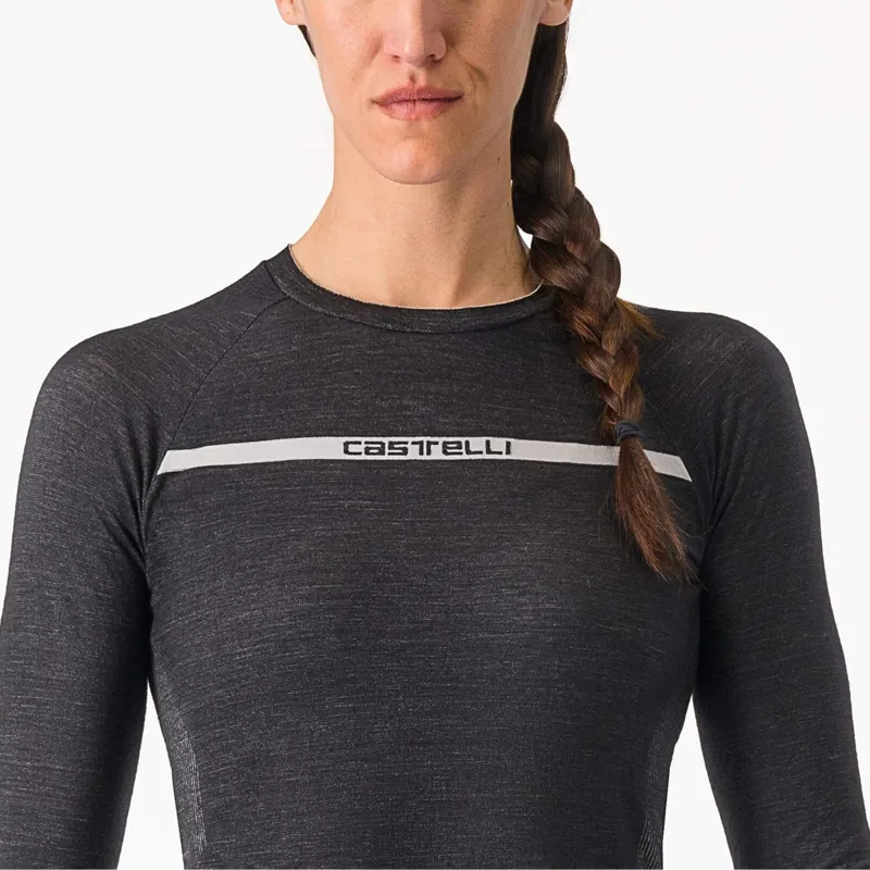 Castelli Merino Seamless Women's Base Layer in Black-2