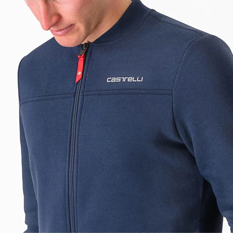 Castelli Classico Track Jacket in Belgian Blue-2