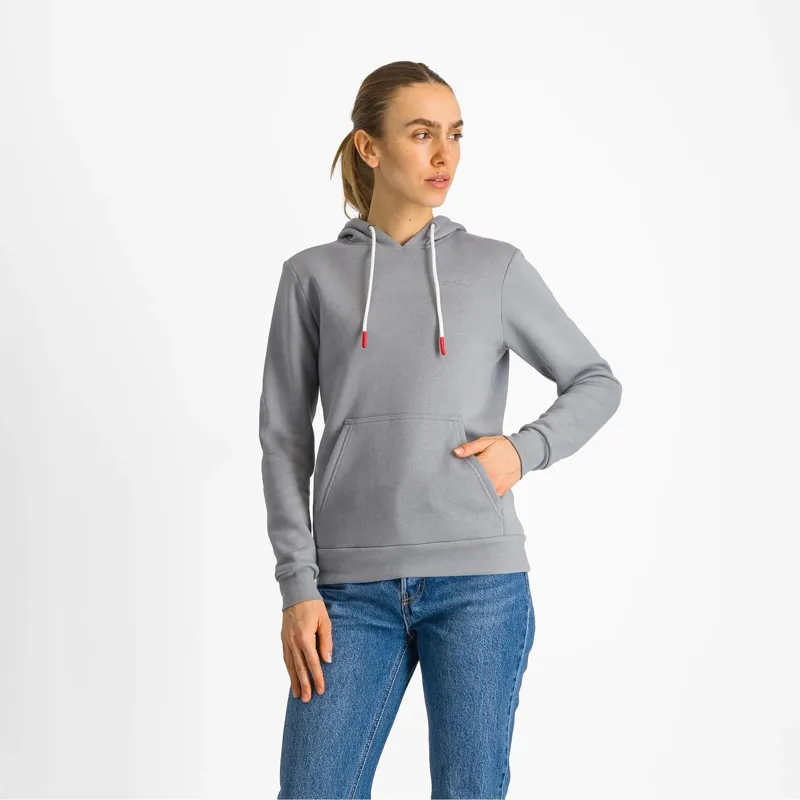 Castelli Classico Women's Hoodie in Cool Grey