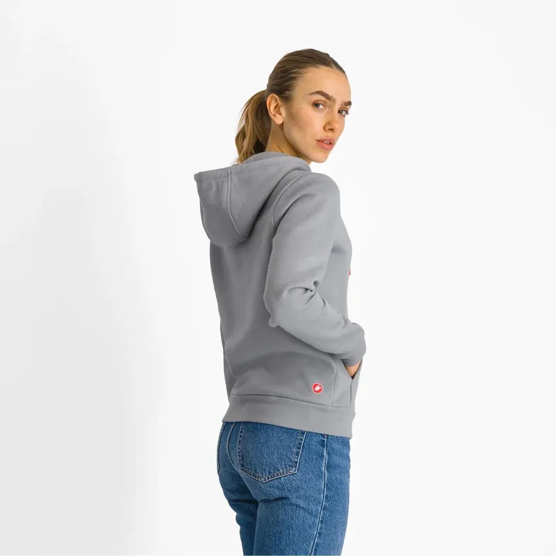 Castelli Classico Women's Hoodie in Cool Grey-1