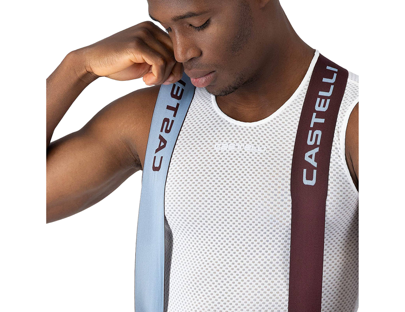 Castelli Premio Evo Bib Shorts in Deep Bordeaux/Winter Sky-4