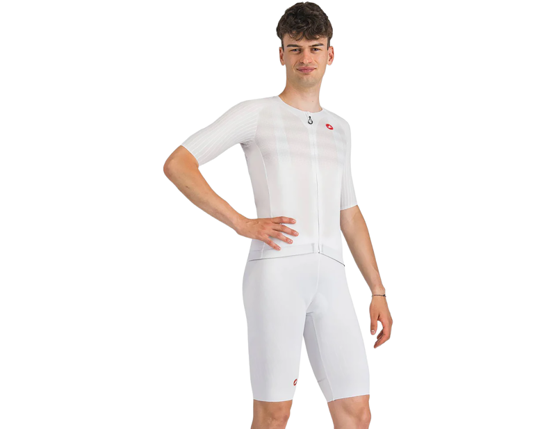 Castelli Free Aero Race S Bib Shorts in White