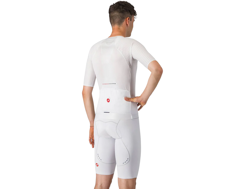 Castelli Free Aero Race S Bib Shorts in White-1