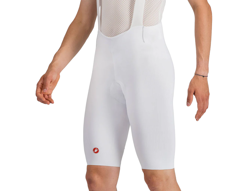 Castelli Free Aero Race S Bib Shorts in White-2
