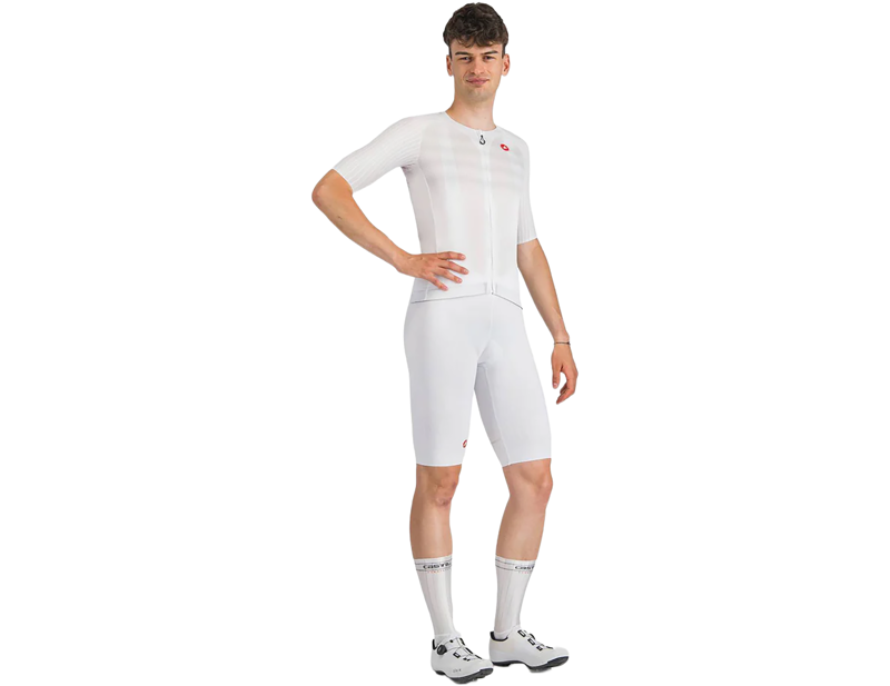 Castelli Free Aero Race S Bib Shorts in White-8