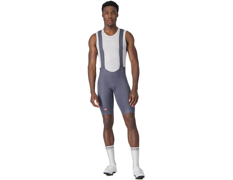 Castelli Free Aero Race S Bib Shorts in Smoky Grey-6
