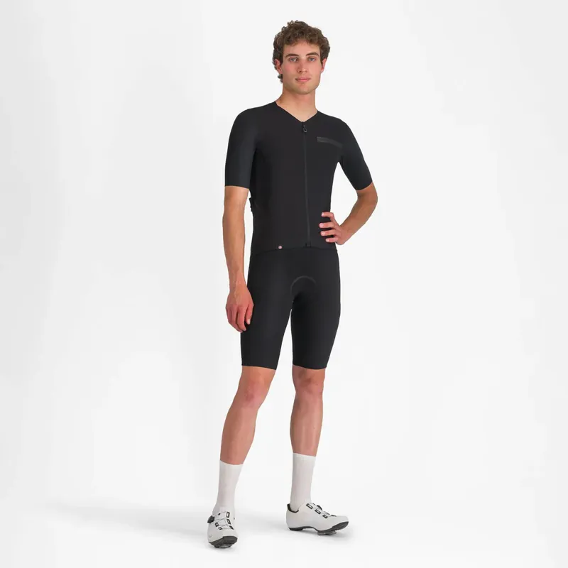 Castelli Premio Evo Short Sleeve Jersey in Light Black/Black-5
