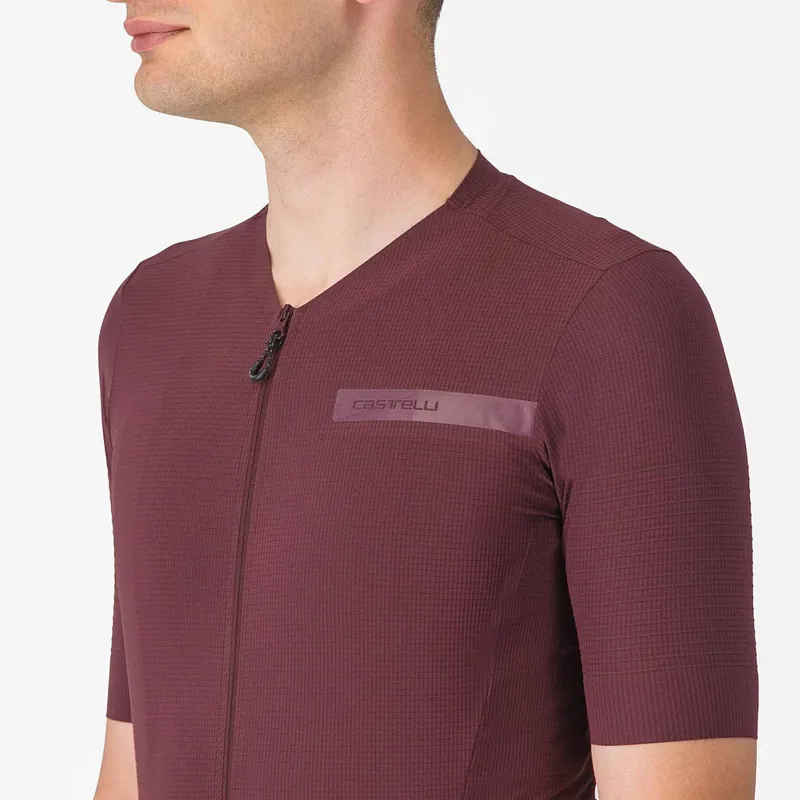 Castelli Premio Evo Short Sleeve Jersey in Deep Bordeaux-2