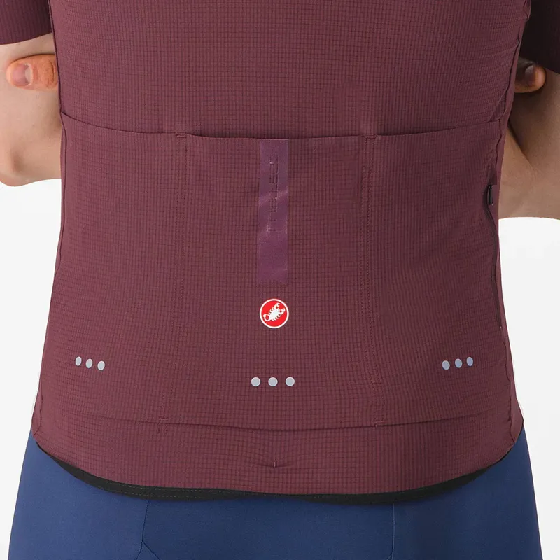 Castelli Premio Evo Short Sleeve Jersey in Deep Bordeaux-4