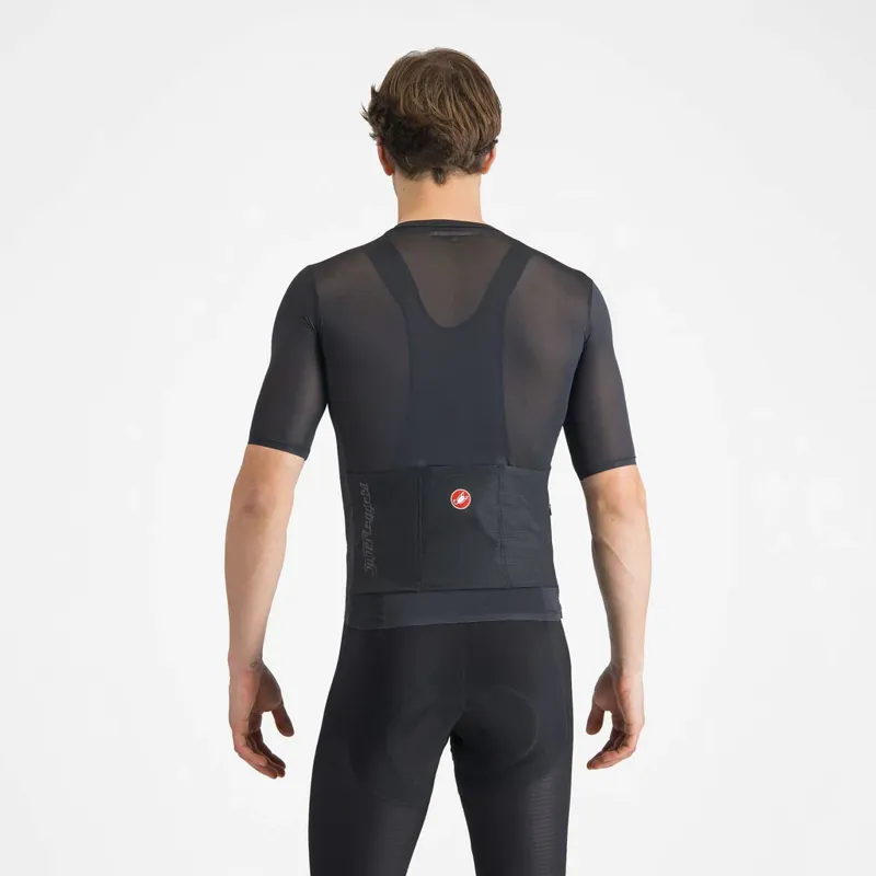 Castelli Superleggera A/C Short Sleeve Jersey in Light Black-1