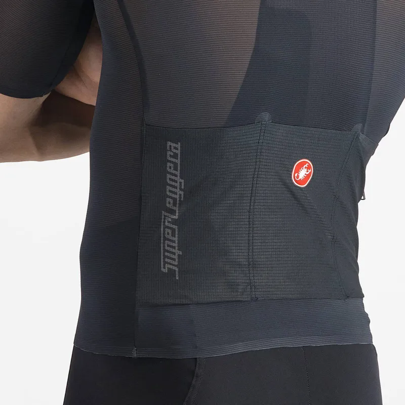 Castelli Superleggera A/C Short Sleeve Jersey in Light Black-4