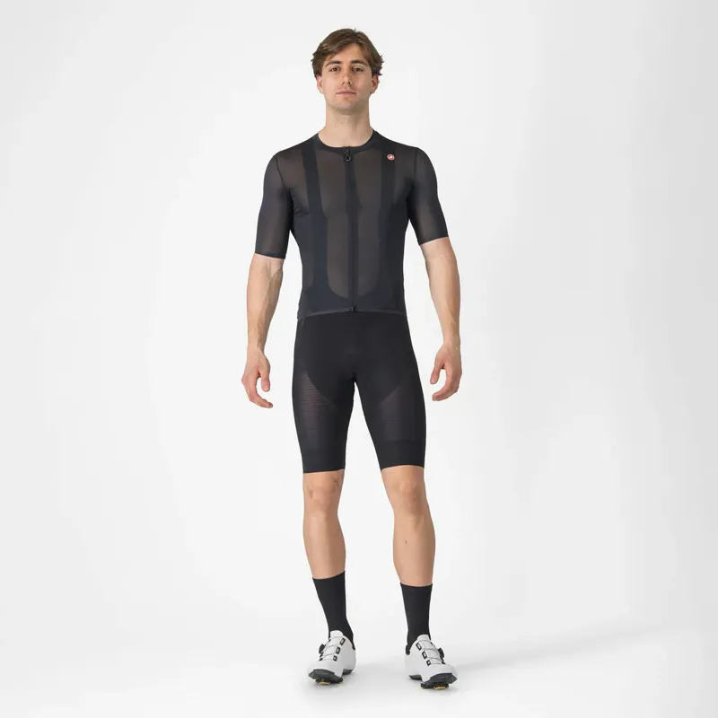 Castelli Superleggera A/C Short Sleeve Jersey in Light Black-5