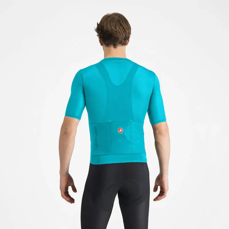 Castelli Superleggera A/C Short Sleeve Jersey in Pool Blue-1