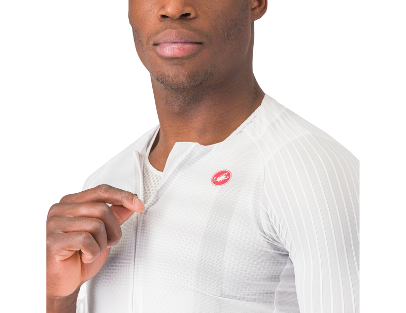 Castelli Aero Race 8S Short Sleeve Jersey in White-2