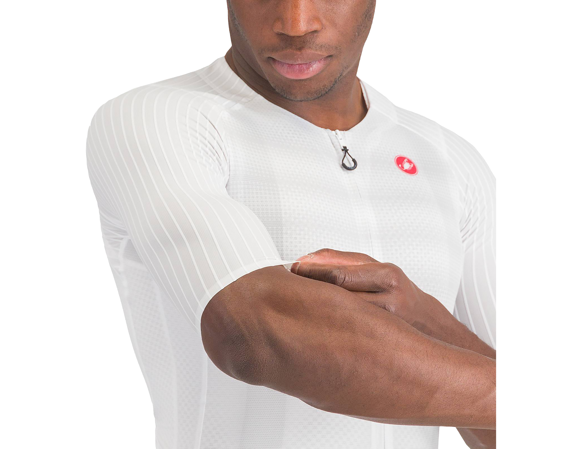 Castelli Aero Race 8S Short Sleeve Jersey in White