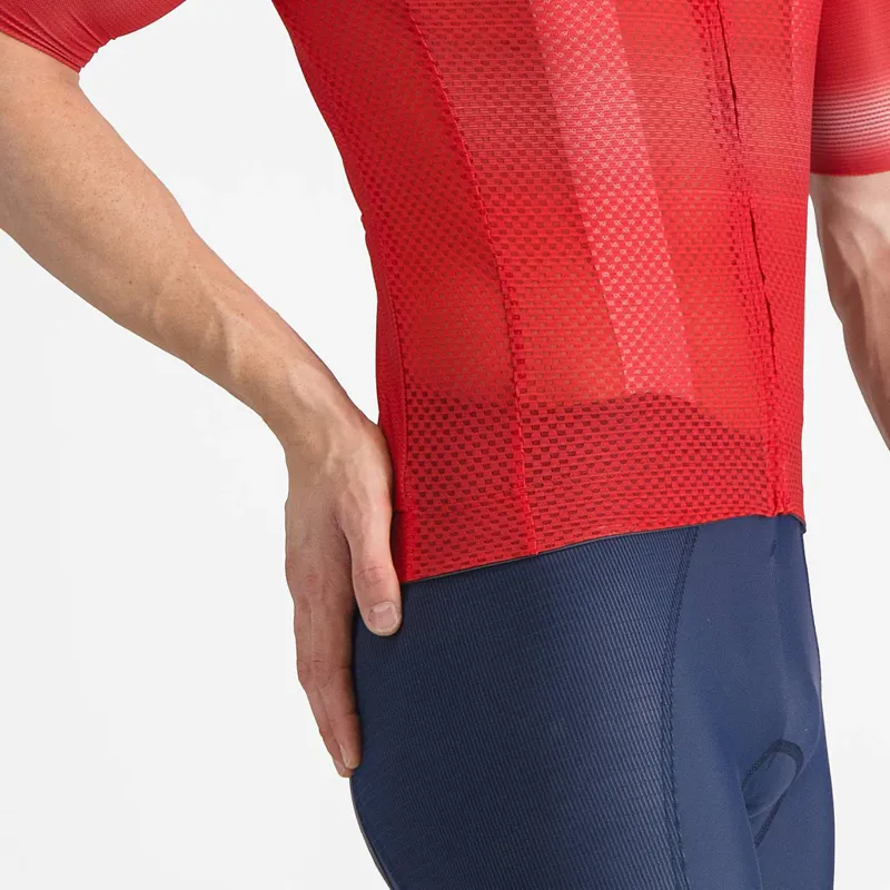 Castelli Climbers A/C Short Sleeve Jersey in Red/Black-4