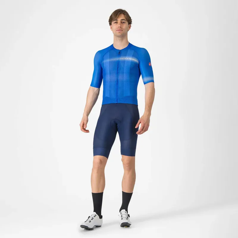 Castelli Climbers A/C Short Sleeve Jersey in Azzurro Italia/Belgian Blue-6