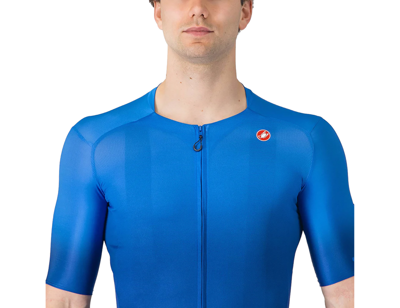 Castelli UPF Short Sleeve Jersey in Azzurro Italia-4