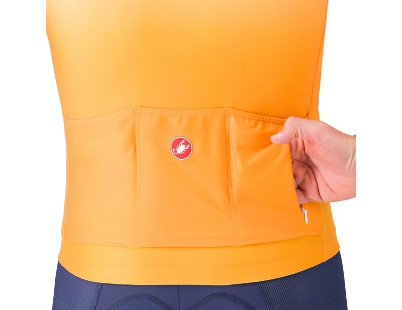 Castelli UPF Short Sleeve Jersey in Vivid Orange-3
