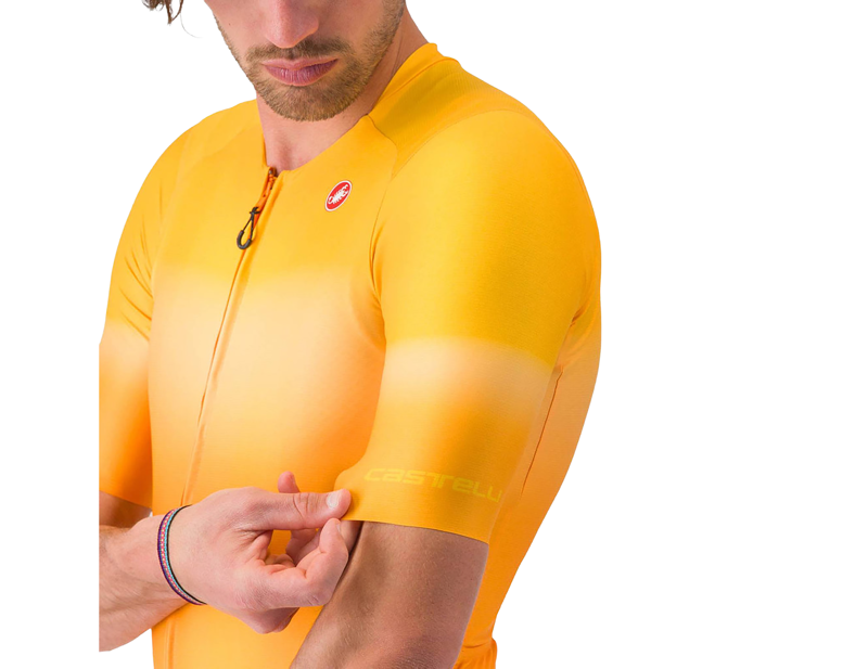 Castelli UPF Short Sleeve Jersey in Vivid Orange-4