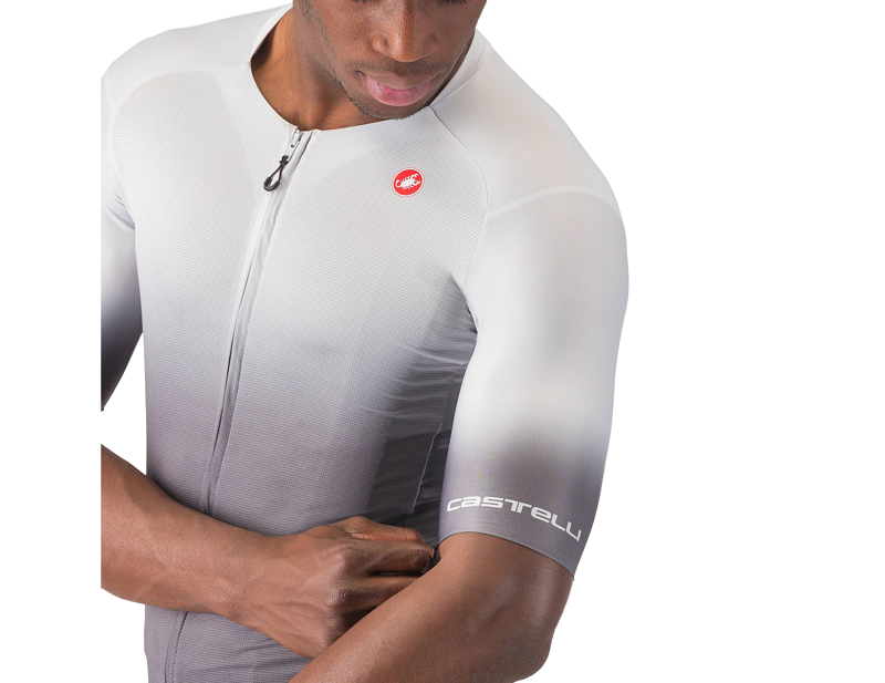 Castelli UPF Short Sleeve Jersey in Silver Grey-4