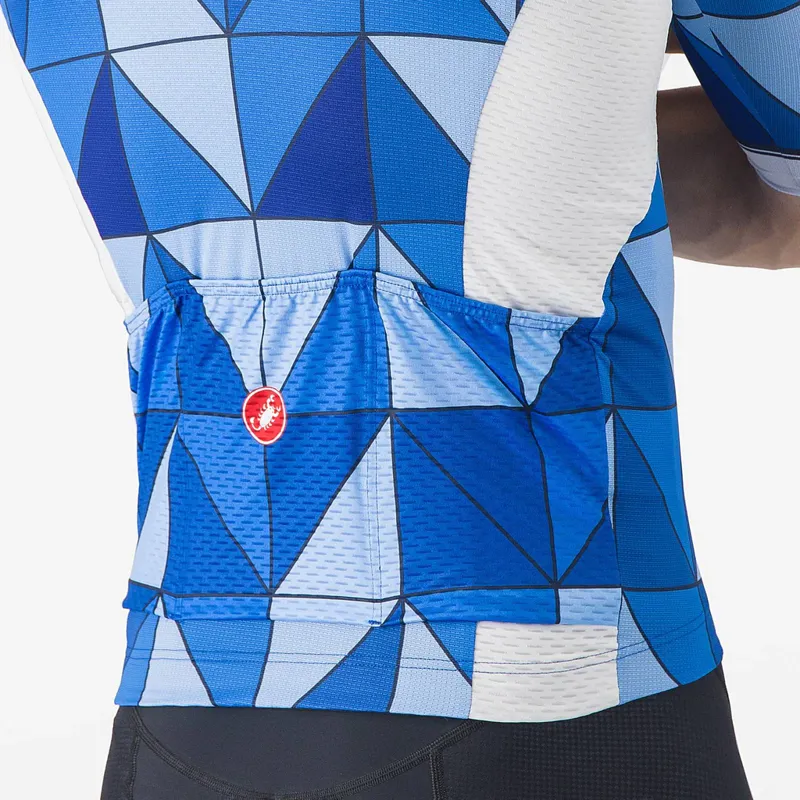 Castelli Heritage Short Sleeve Jersey in Azzurro Italia-3