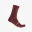 Castelli Espresso 18 Socks in Deep Bordeaux