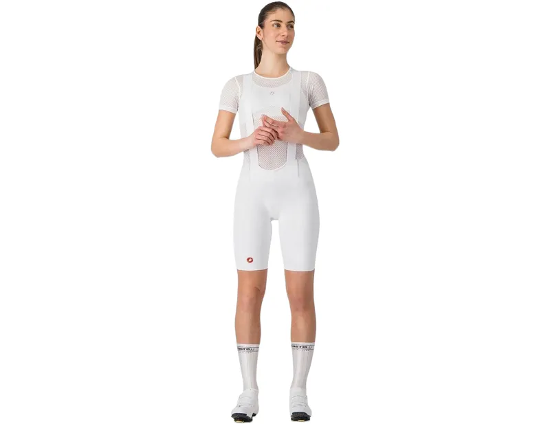 Castelli Free Aero Race S Womens Bib Shorts in White