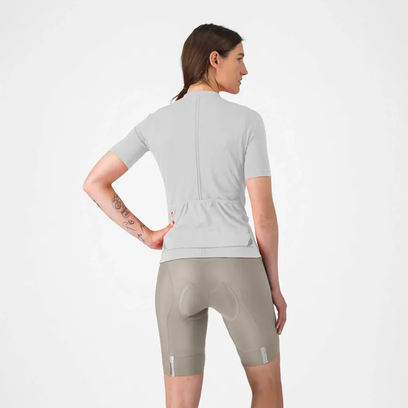 Castelli Prima 2 Womens Shorts in Clay/Ivory-1