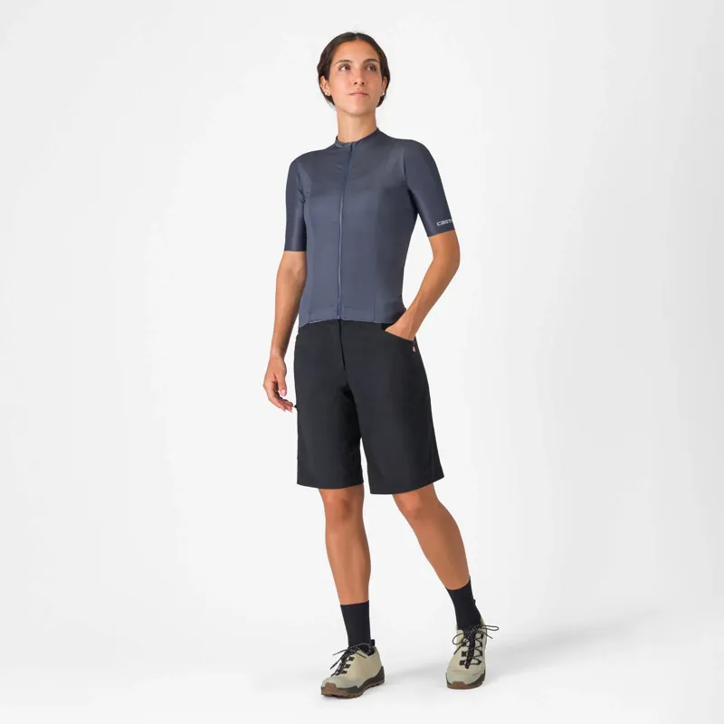 Castelli Unlimited Adventure Baggy Womens Shorts in Black-5